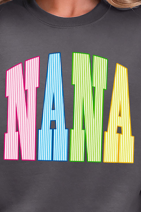 Color Me Loved Nana Ecosmart Crewneck Sweatshirt