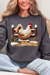 Faux Yarn Winter Chicken Ecosmart Crewneck Sweatshirt