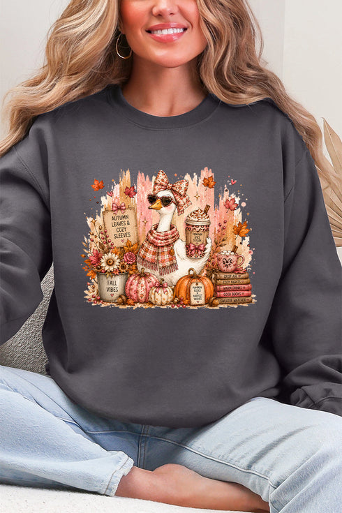 Goose Fall Vibes Ecosmart Crewneck Sweatshirt