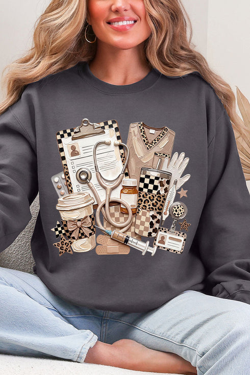 On Call In Style Ecosmart Crewneck Sweatshirt