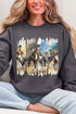 Retro Rodeo Rebel Ecosmart Crewneck Sweatshirt