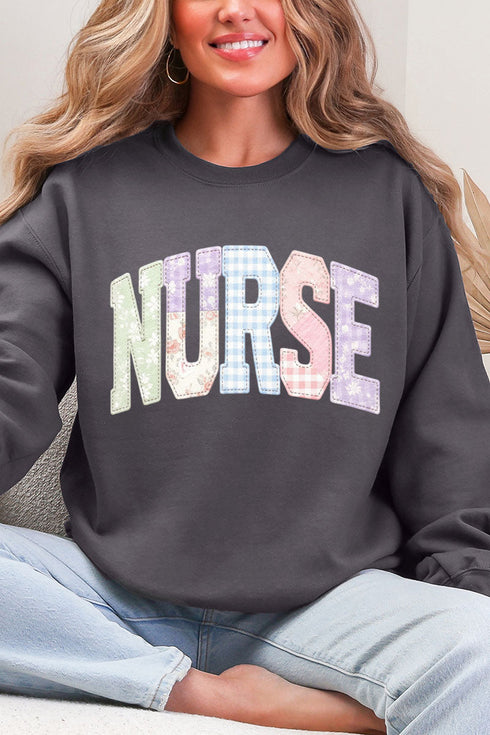 Soft Stitch Nurse Ecosmart Crewneck Sweatshirt