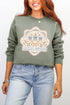 Blue Bow Mama Goose Ecosmart Crewneck Sweatshirt