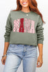 Blush And Bows Mama Ecosmart Crewneck Sweatshirt