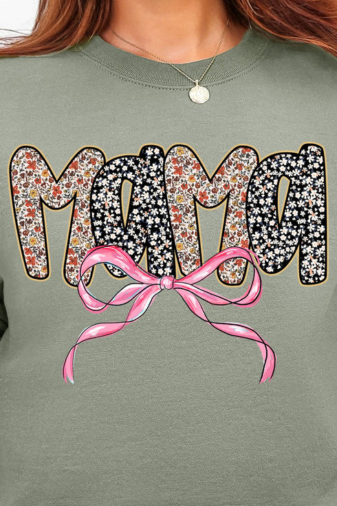 Bubble Mama Ribbon Ecosmart Crewneck Sweatshirt