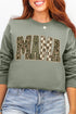 Camo Checkered Mama Ecosmart Crewneck Sweatshirt