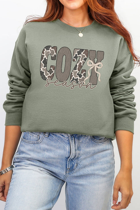 Camo Cozy Season Ecosmart Crewneck Sweatshirt