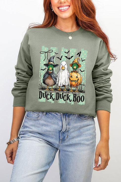 Duck, Duck, Boo Ecosmart Crewneck Sweatshirt