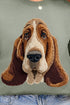 Faux Yarn Basset Hound Ecosmart Crewneck Sweatshirt