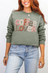 Faux Yarn Coffee Lover Ecosmart Crewneck Sweatshirt