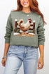 Faux Yarn Winter Chicken Ecosmart Crewneck Sweatshirt
