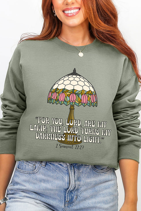 For You, Lord, Are My Lamp Ecosmart Crewneck Sweatshirt