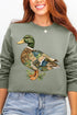 Patchwork Mallard Ecosmart Crewneck Sweatshirt