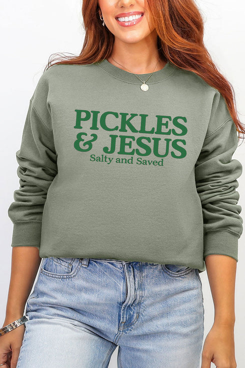 Pickles & Jesus Ecosmart Crewneck Sweatshirt
