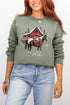 Snowy Stable Christmas Ecosmart Crewneck Sweatshirt