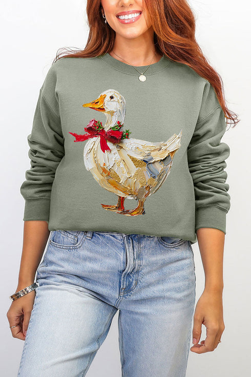 The Painted Goose Coquette Ecosmart Crewneck Sweatshirt