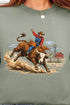 Vintage Rodeo Cowboy Ecosmart Crewneck Sweatshirt