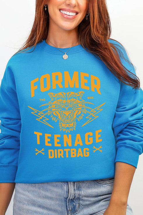 Former Teenage Dirtbag Ecosmart Crewneck Sweatshirt