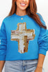 The Painted Gilded Cross Ecosmart Crewneck Sweatshirt