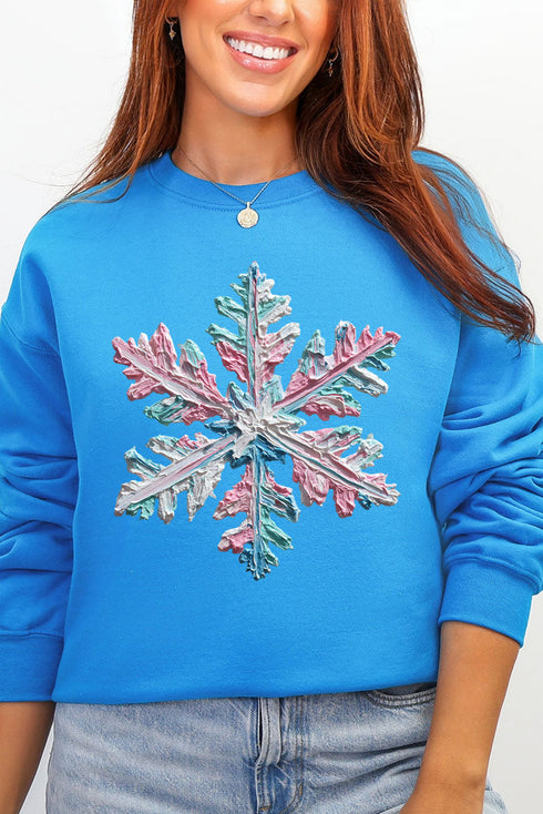 The Painted Snowflake Ecosmart Crewneck Sweatshirt