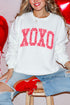Faux Glitter XOXO Ecosmart Crewneck Sweatshirt