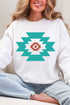 Punchy Aztec Ecosmart Crewneck Sweatshirt