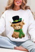Shamrock & Moo Faux Yarn Ecosmart Crewneck Sweatshirt