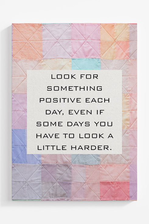 Patchwork Positivity Ready To Frame Canvas Print