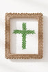 Boxwood Cross Ready To Frame Canvas Print