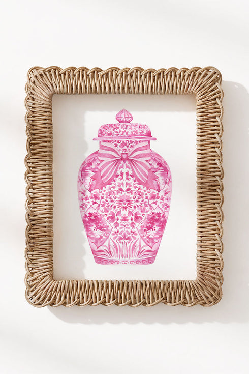 Ginger Jar Ready To Frame Canvas Print *Choose Your Color