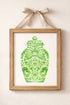Ginger Jar Ready To Frame Canvas Print *Choose Your Color