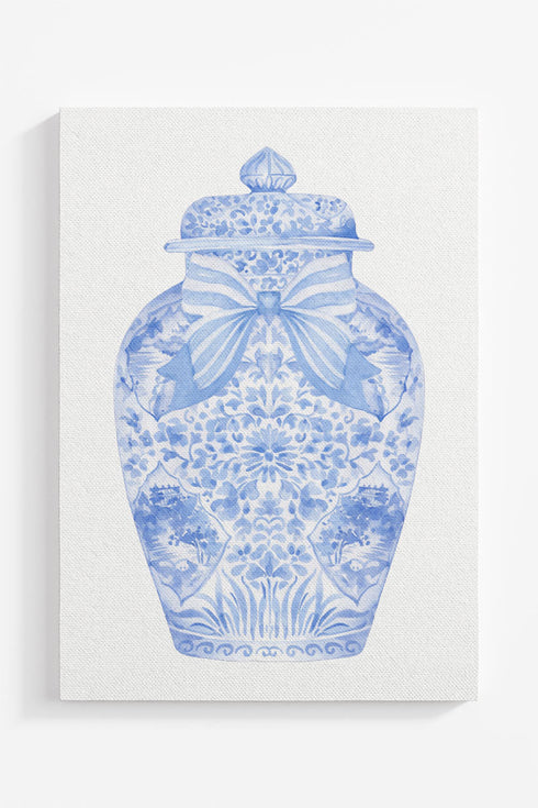 Ginger Jar Ready To Frame Canvas Print *Choose Your Color