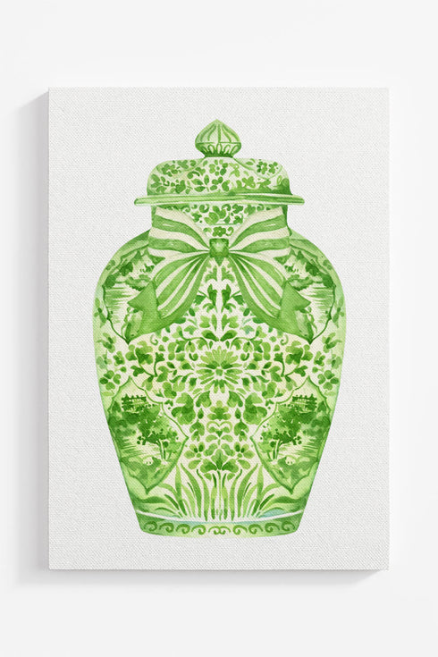Ginger Jar Ready To Frame Canvas Print *Choose Your Color