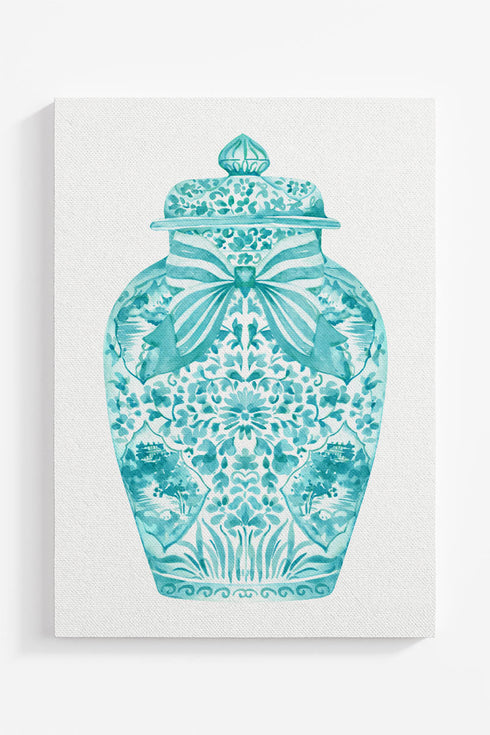 Ginger Jar Ready To Frame Canvas Print *Choose Your Color