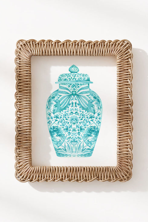 Ginger Jar Ready To Frame Canvas Print *Choose Your Color