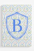 Grandmillennial Monogram Crest Ready To Frame Canvas Print *Choose Your Initial