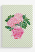 Green Gingham Blush Blossom Ready To Frame Canvas Print