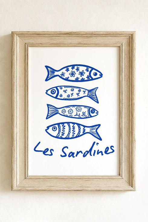 Les Sardines Ready To Frame Canvas Print