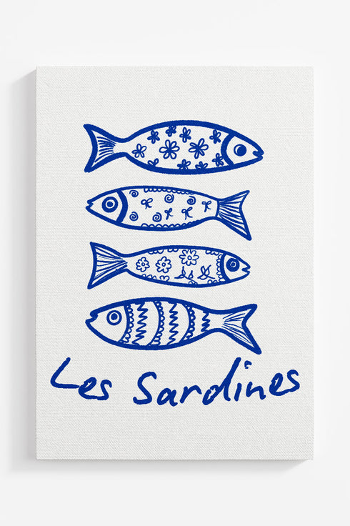 Les Sardines Ready To Frame Canvas Print