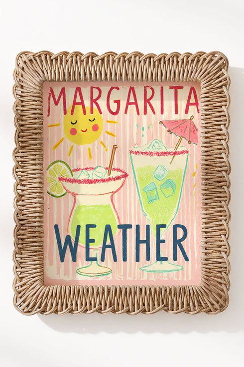 Sip The Sunshine Margarita Weather Ready To Frame Canvas Print