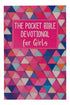 The Pocket Bible Devotional for Girls Pink Geo Paperback Book