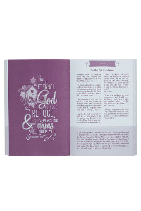 The Pocket Bible Devotional for Girls Pink Geo Paperback Book