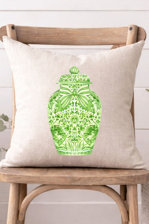 Ginger Jar Decorative Pillow Cover *Choose Your Color