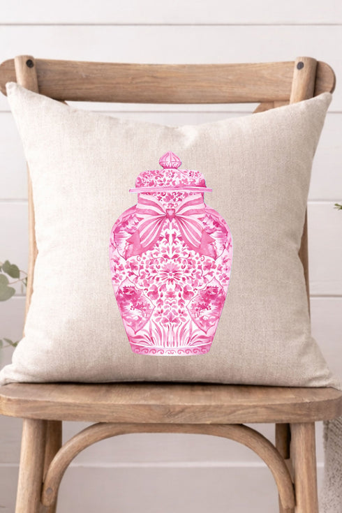 Ginger Jar Decorative Pillow Cover *Choose Your Color