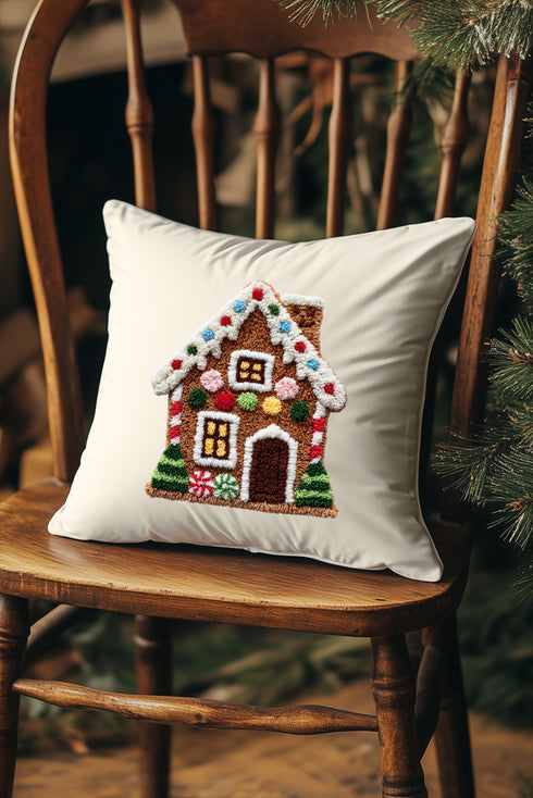 Faux Yarn Merry Manor Decorative Pillow Cover