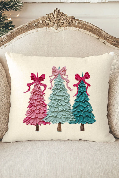 The Painted Trio Trees Decorative Pillow Cover