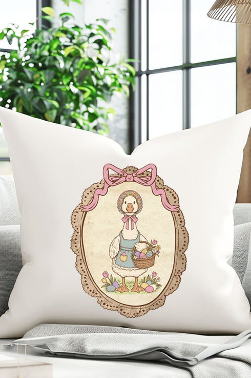 Easter Belle Spring Goose Decorative Pillow Cover