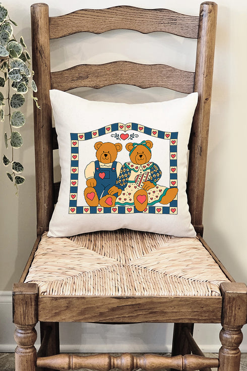 Honey & Hearth Bears Decorative Pillow Cover