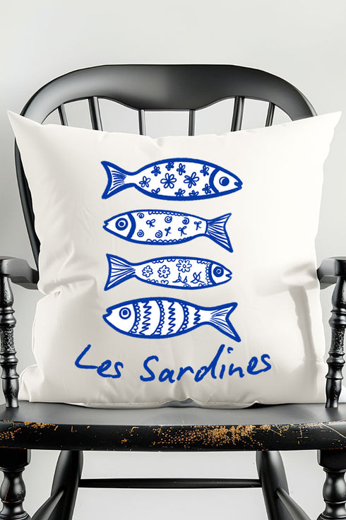 Les Sardines Decorative Pillow Cover