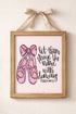 Praising In Pointe Ready To Frame Canvas Print